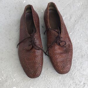 Bally woven lace ups